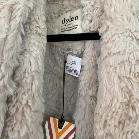 Dylan Pia Knit Fur Plush Vest in Natural - Picture 5 of 5